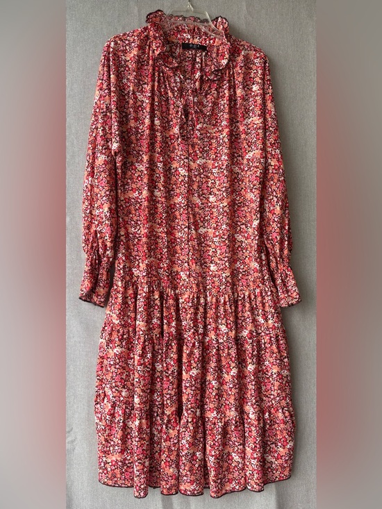 o.p.t Dresses & Skirts - OPT One Pretty Time Floral Boho Midi XS Pink Orange Multi color Cottagecore